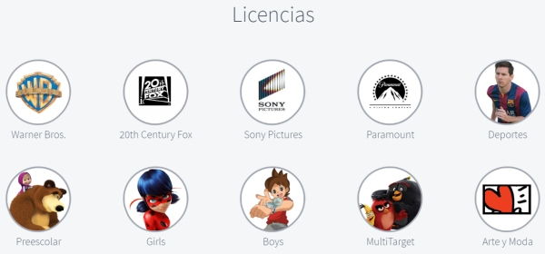 Comercialización de la licencias para el desarrollo de productos.
